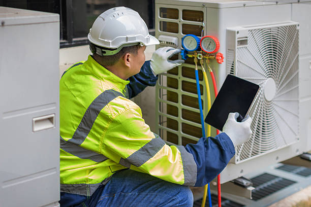 Professional Air Duct Cleaning technician working in Haymarket, VA